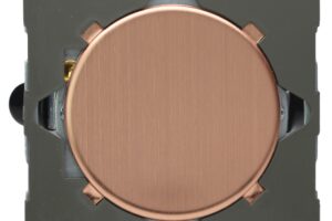 Sorolható fedőlap - matt szálcsiszolt vörösréz