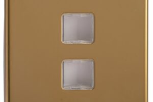 Dupla adatátviteli aljzat keret - fényes réz