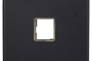 Szimpla  adatátviteli aljzat  keret - matt fekete