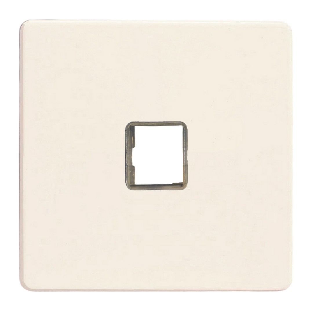 Szimpla adatátviteli aljzat keret- matt fehér