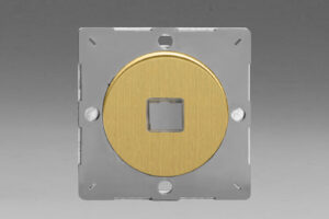 Sorolható szimpla adatátviteli aljzat keret- szálcsiszolt réz