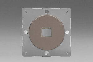 Sorolható szimpla adatátviteli aljzat keret- grafit/szürke