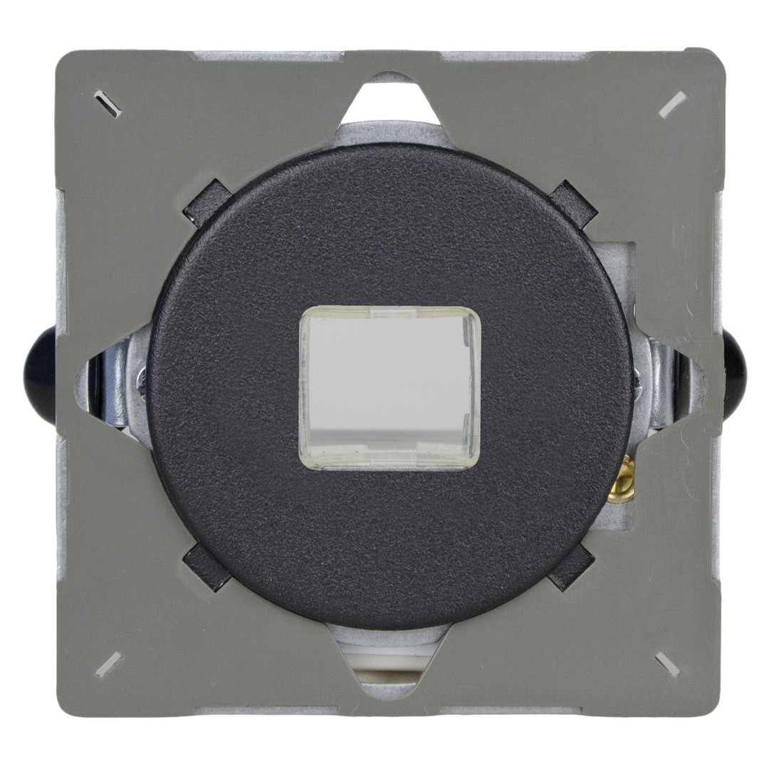 Sorolható szimpla adatátviteli aljzat keret - matt fekete