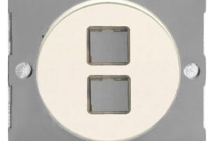 Sorolható dupla adatátviteli aljzat keret - matt fehér