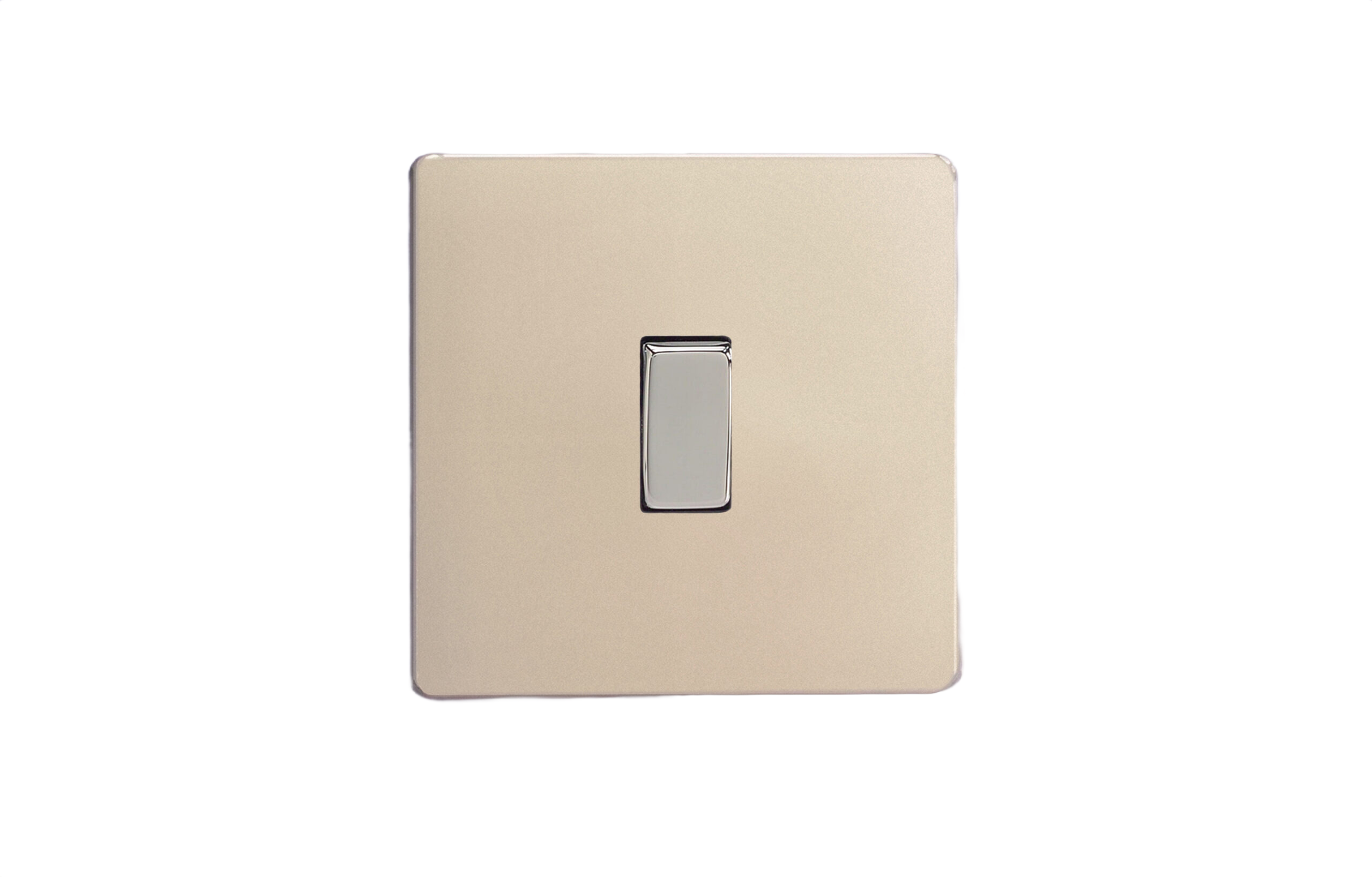 Szimpla váltó/egysarkú billenőkapcsoló - szatén króm - Image 2