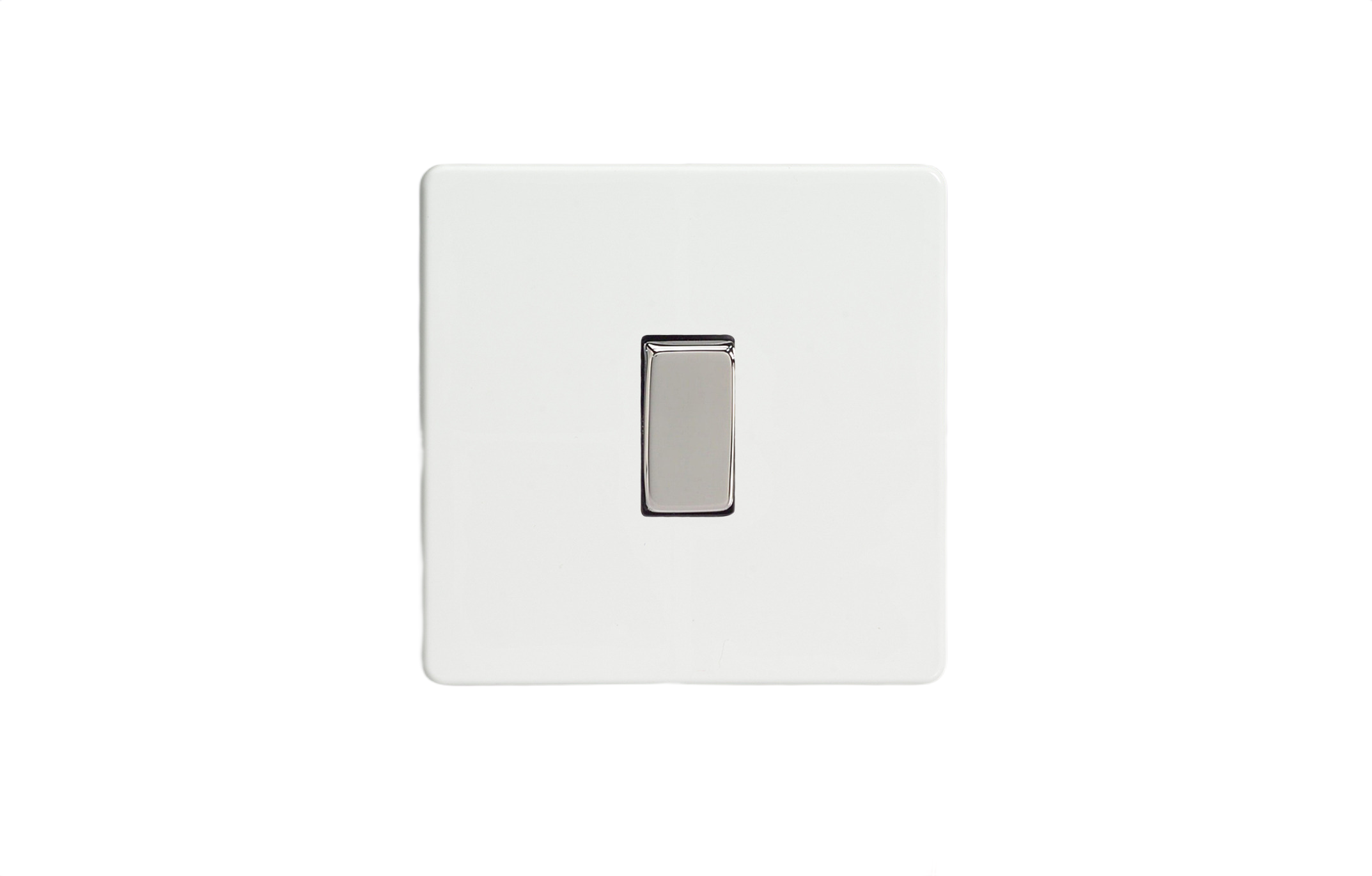 Szimpla váltó/egysarkú billenőkapcsoló - fehér műanyag - Image 2
