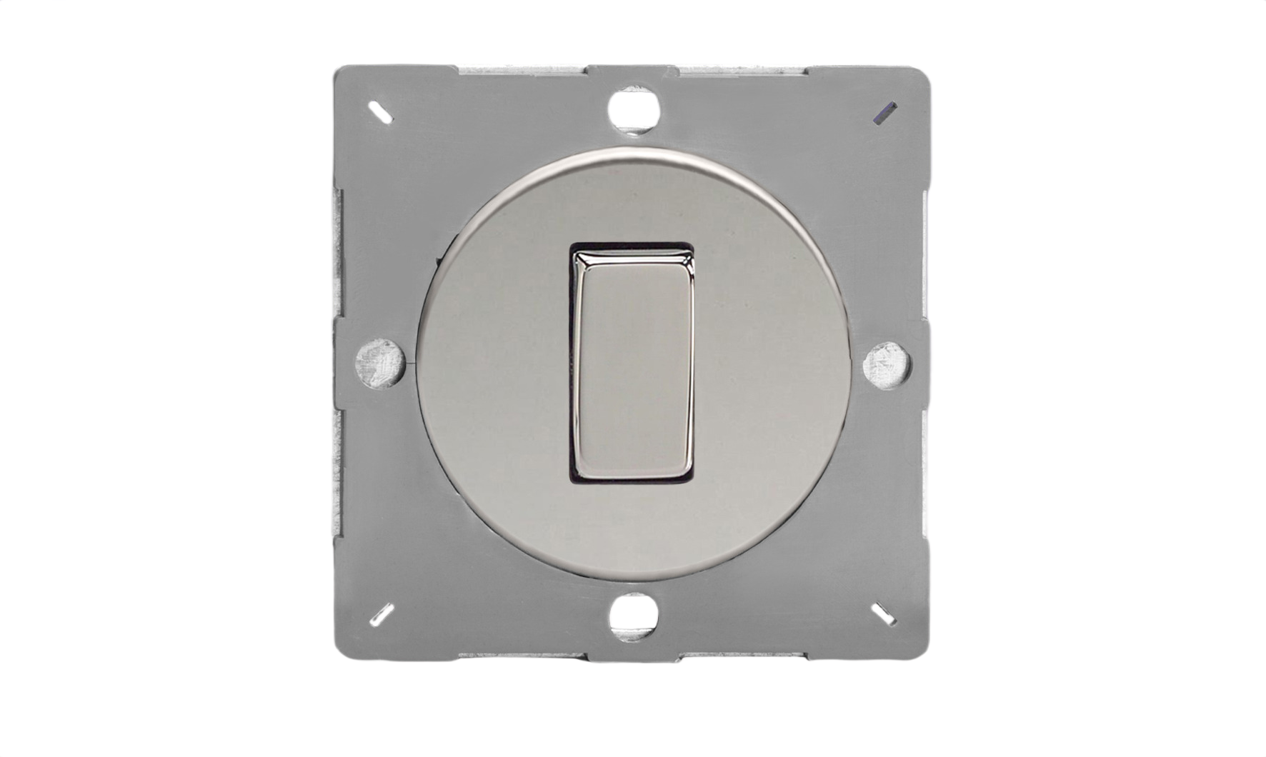 Sorolható szimpla váltó/egysarkú billenő kapcsoló modul - fényes króm - Image 2