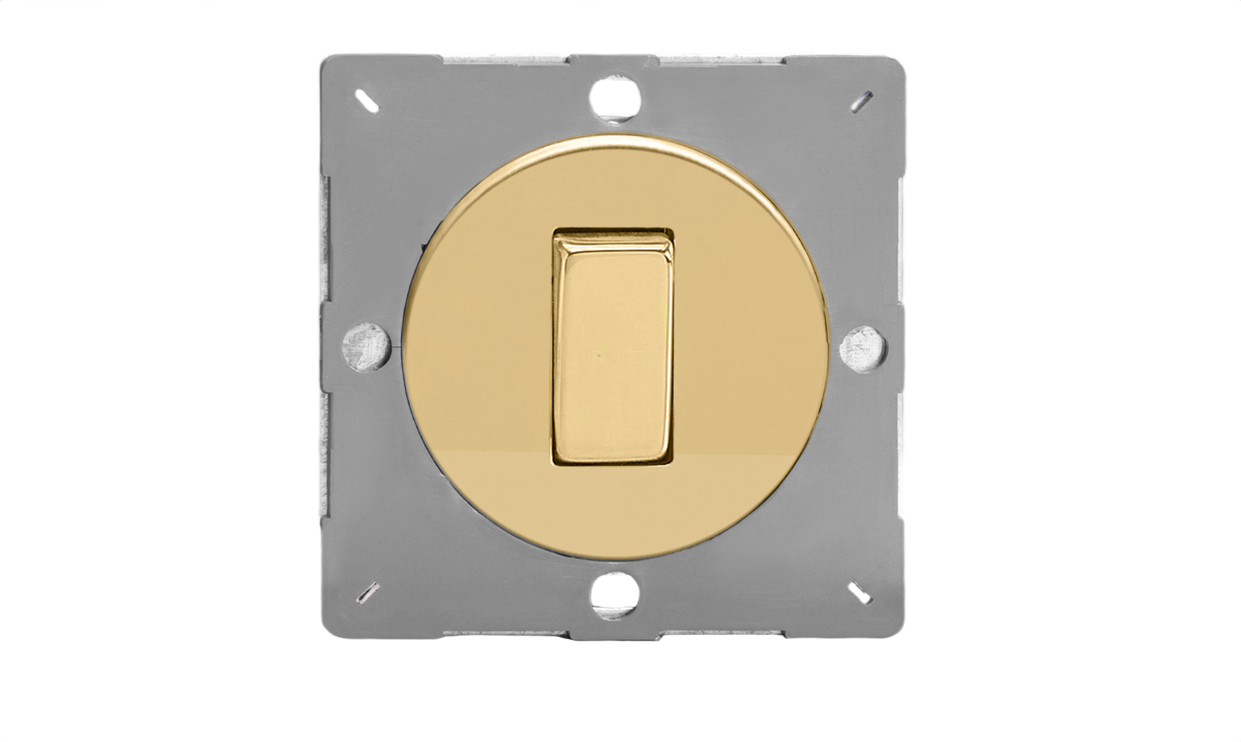 Sorolható szimpla váltó/egysarkú billenő kapcsoló modul - fényes réz - Image 2