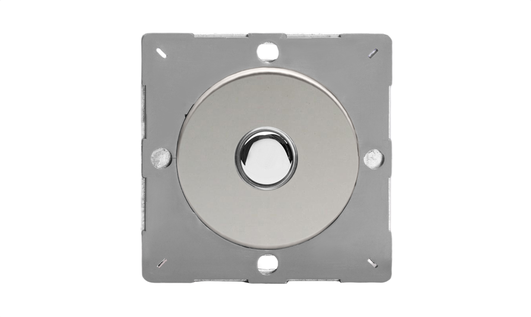 Sorolható szimpla egyutas csengő nyomógomb modul - fényes króm - Image 2