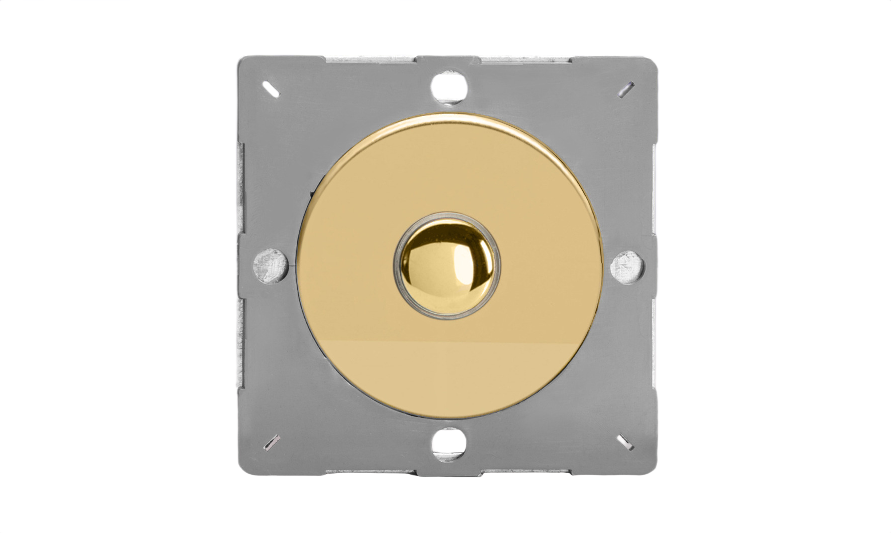 Sorolható szimpla egyutas csengő nyomógomb modul - fényes réz - Image 2