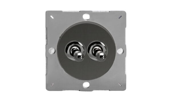 Sorolható dupla váltó/egysarkú karos kapcsoló modul - iridium - Image 2