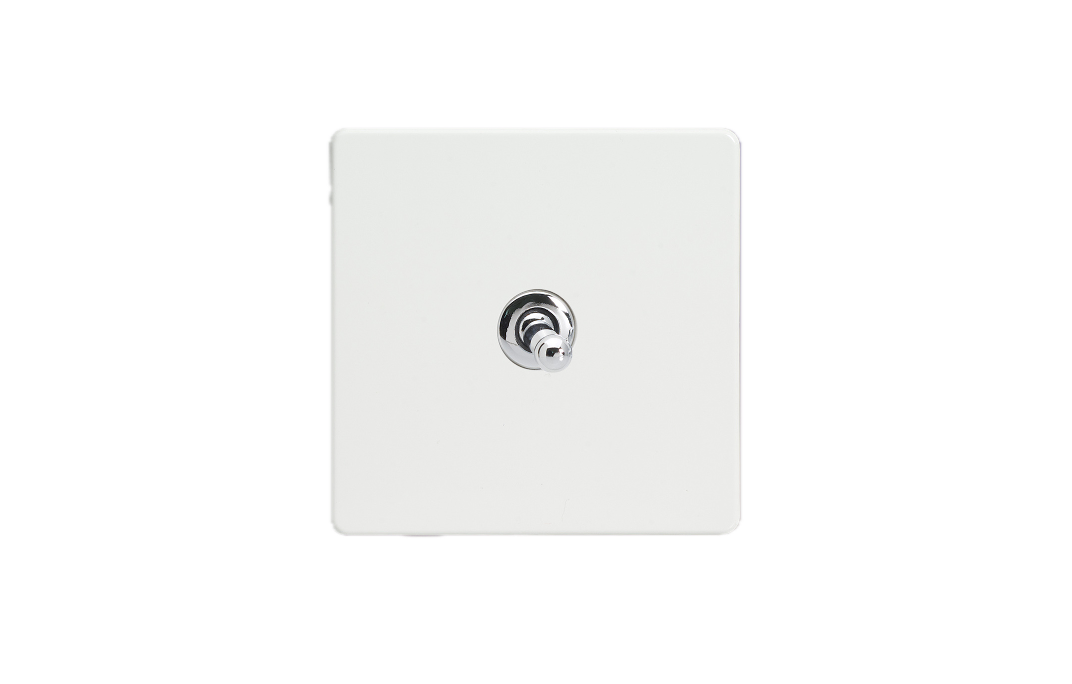 Szimpla váltó/egysarkú karos kapcsoló - fehér műanyag - Image 2